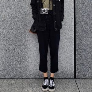 COS highrise pants with belt